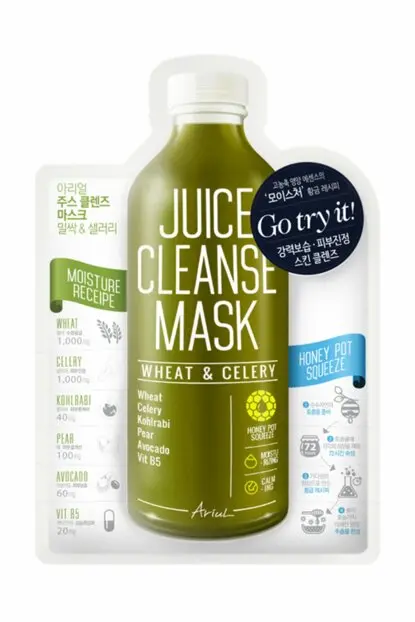 Ariul Juice Cleanser Mask Wheat & Celery 1ct