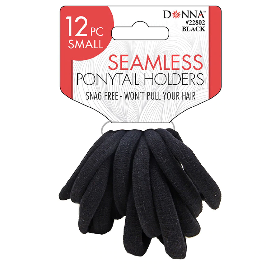 Donna Seamless Ponytail Holders Small 12 PC - Picture 1 of 1
