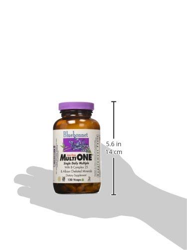 Bluebonnet Multi One Iron-Free Multivitamin, 120 Vegetable Capsules