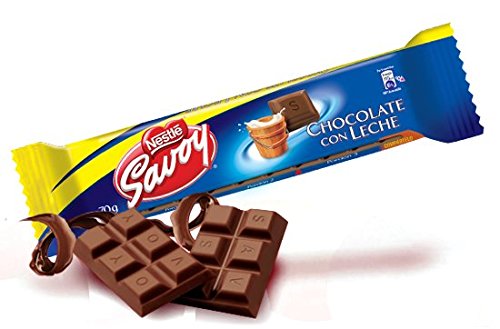 Savoy Milk Chocolate Bars, Made in Venezuela, 12-Pack (30g Each)
