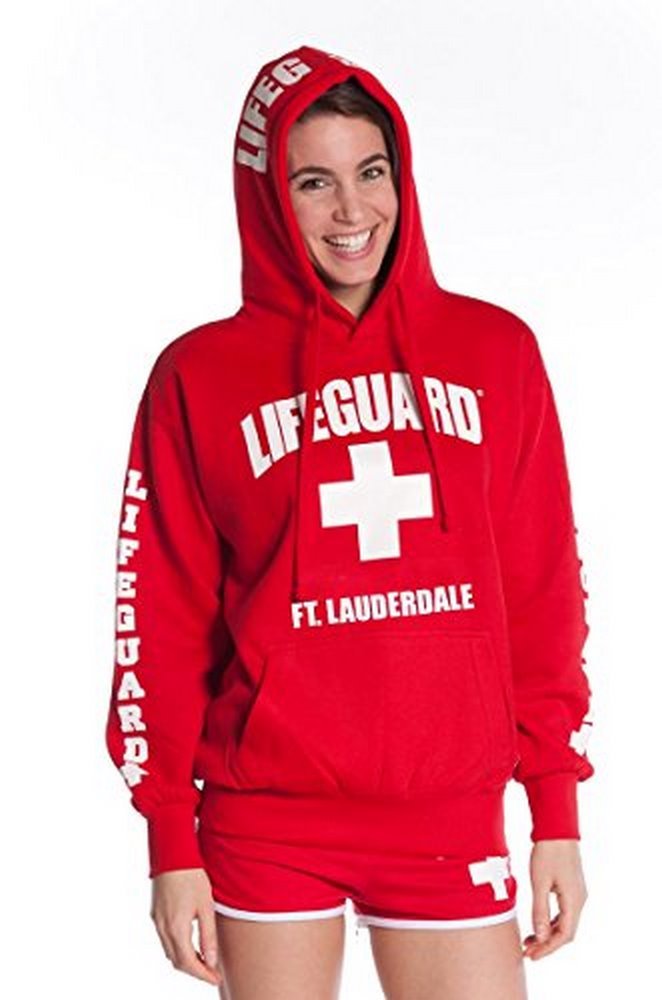 LIFEGUARD Official Ladies Fort Lauderdale Hoodie White
