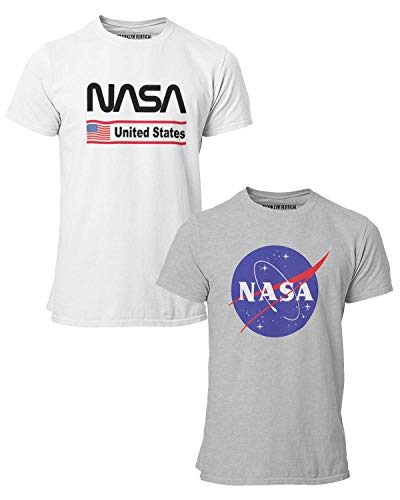 BROOKLYN VERTICAL 2-Pack NASA Mens Short Sleeve Cr - Picture 19 of 30
