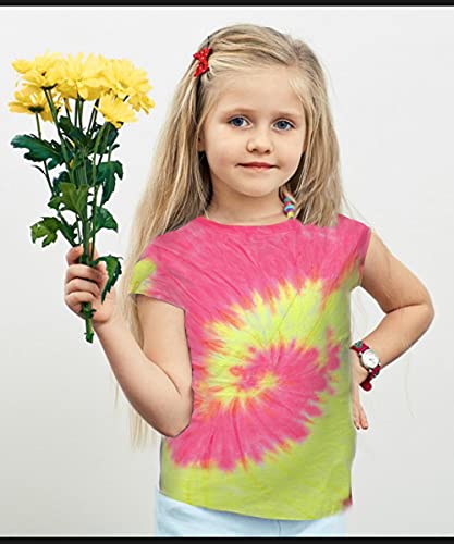 MISS POPULAR Girls 5-Pack Tie Dye T-Shirts Cute So - Picture 7 of 8