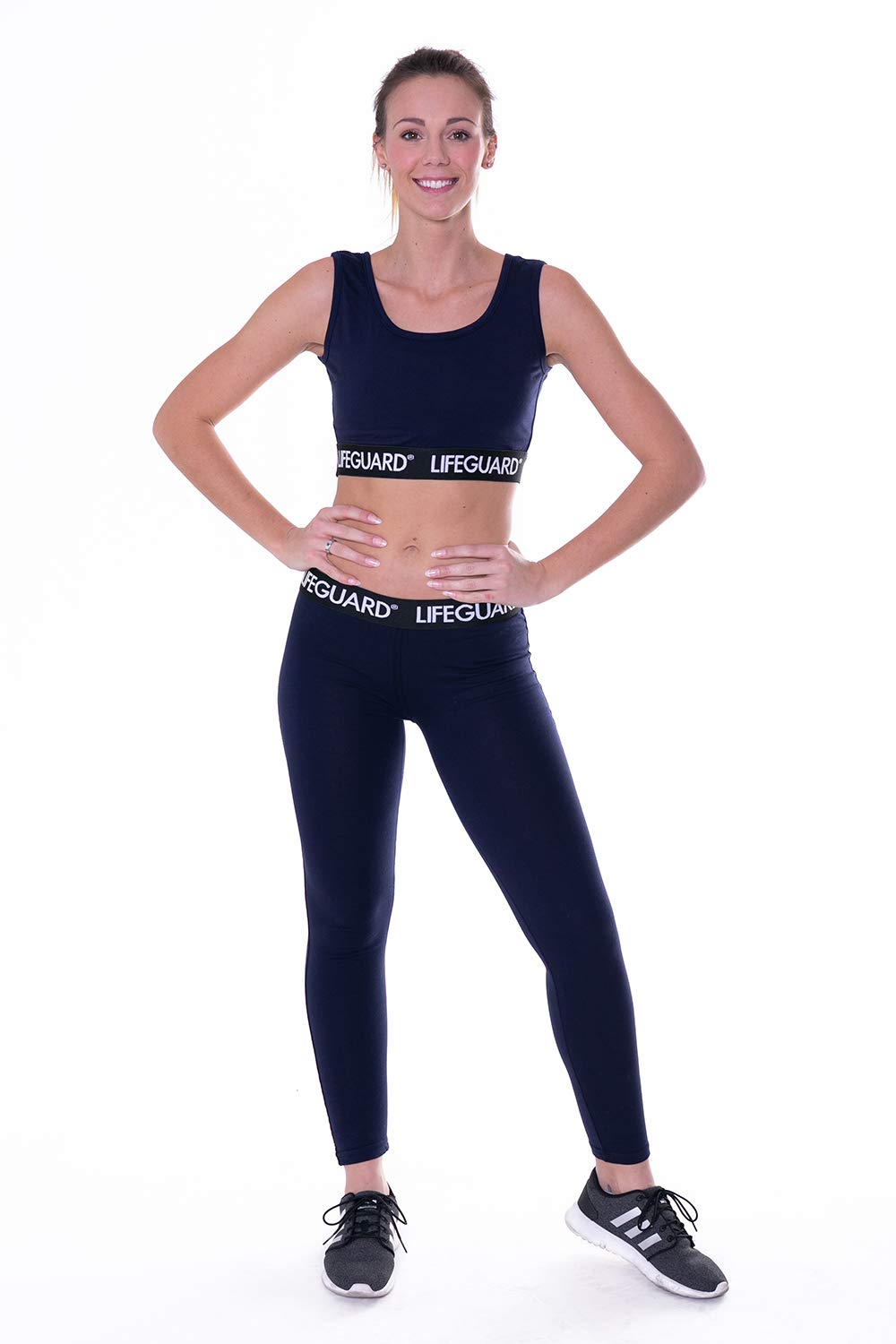 LIFEGUARD Officially Licensed Womens Ladies Sports Bra and Legging Set Runnin... - Picture 2 of 25