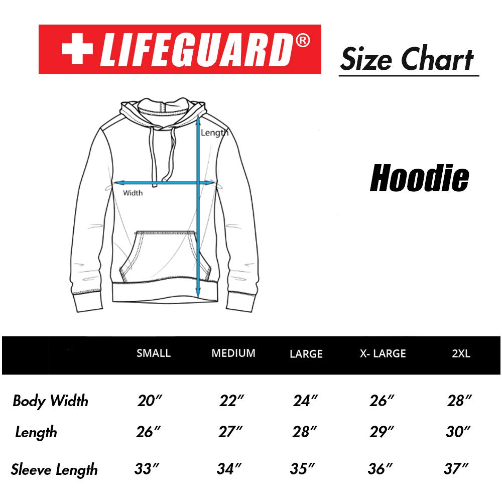 LIFEGUARD Officially Licensed Ladies California Hoodie Sweatshirt