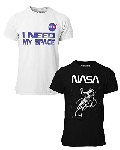 BROOKLYN VERTICAL 2-Pack NASA Mens Short Sleeve Cr - Picture 7 of 30