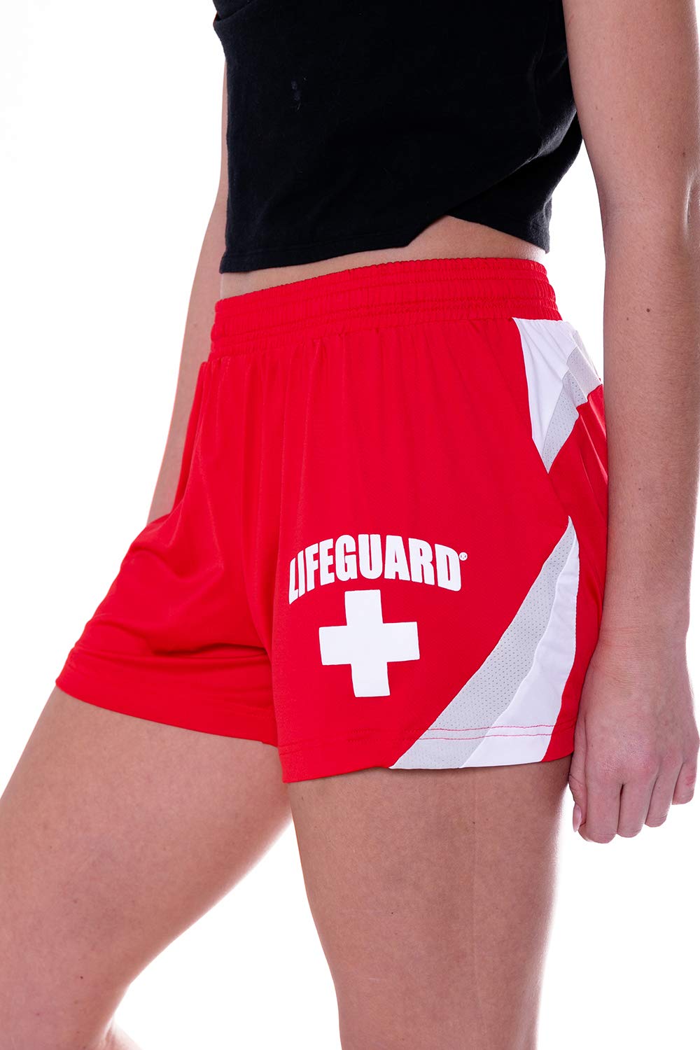 LIFEGUARD Officially Licensed Womens Active Running Performance Shorts Moistu... - Picture 15 of 26