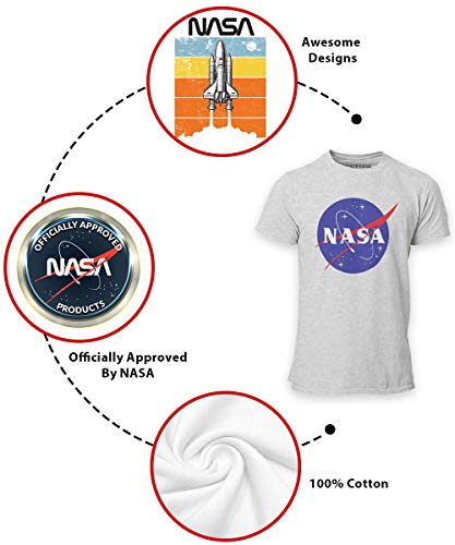 BROOKLYN VERTICAL 2-Pack NASA Mens Short Sleeve Cr - Picture 28 of 30