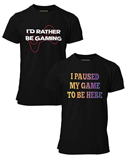 Brooklyn Vertical 2er Pack Video Gamer Gaming Kurzarm Rundhals T-Shirt wi... - Bild 61 von 64