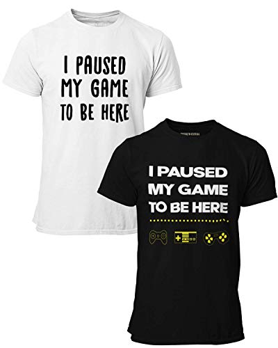 Brooklyn Vertical 2er Pack Video Gamer Gaming Kurzarm Rundhals T-Shirt wi... - Bild 33 von 64