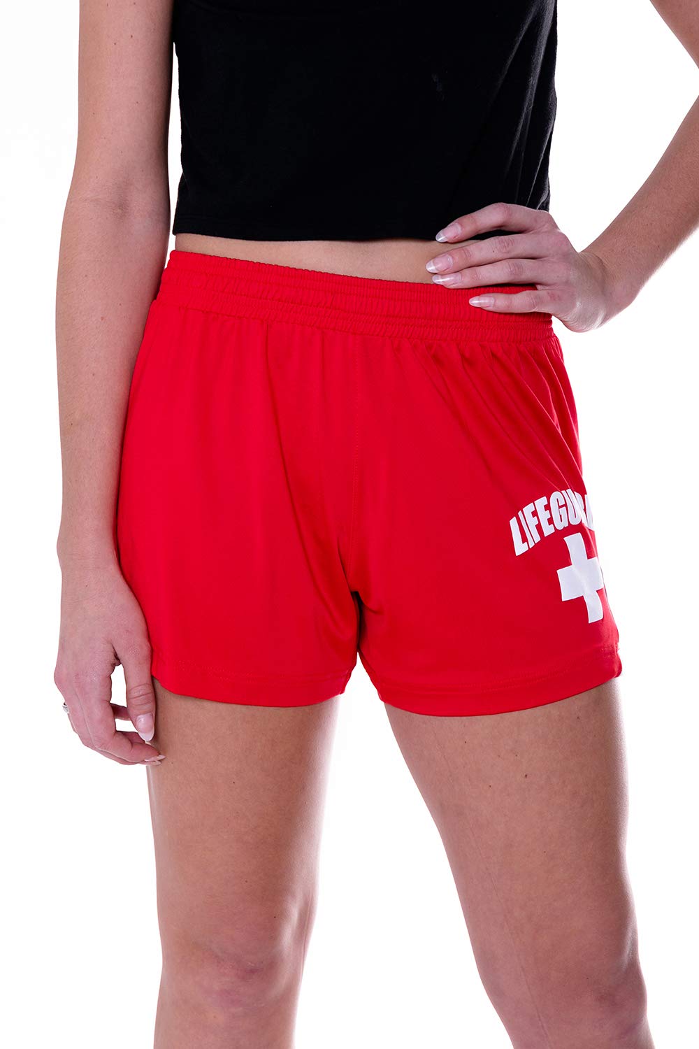LIFEGUARD Officially Licensed Womens Active Running Performance Shorts Moistu... - Picture 17 of 26