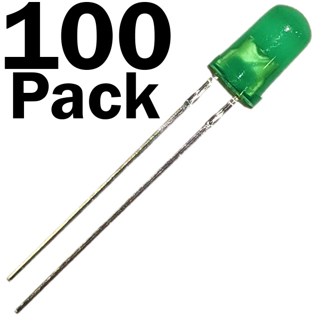Diffused Lens LEDs, 5mm Diameter Round Bulb, 2-Pin Light Emitting Diodes for ... - Picture 6 of 11