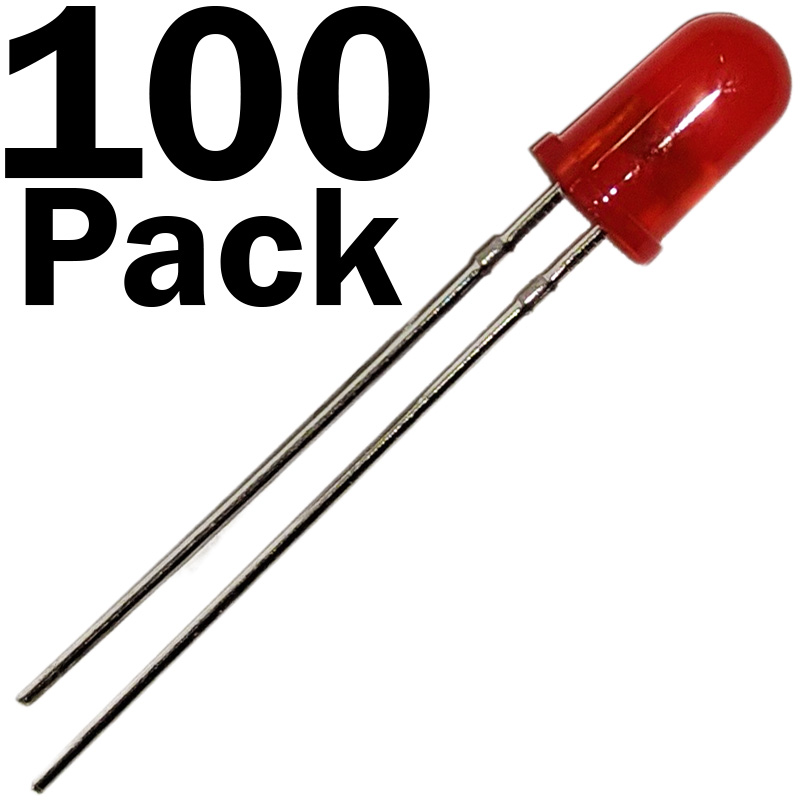 Diffused Lens LEDs, 5mm Diameter Round Bulb, 2-Pin Light Emitting Diodes for ... - Picture 8 of 11