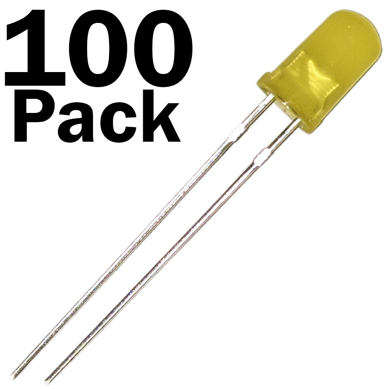 Diffused Lens LEDs, 5mm Diameter Round Bulb, 2-Pin Light Emitting Diodes for ... - Picture 10 of 11