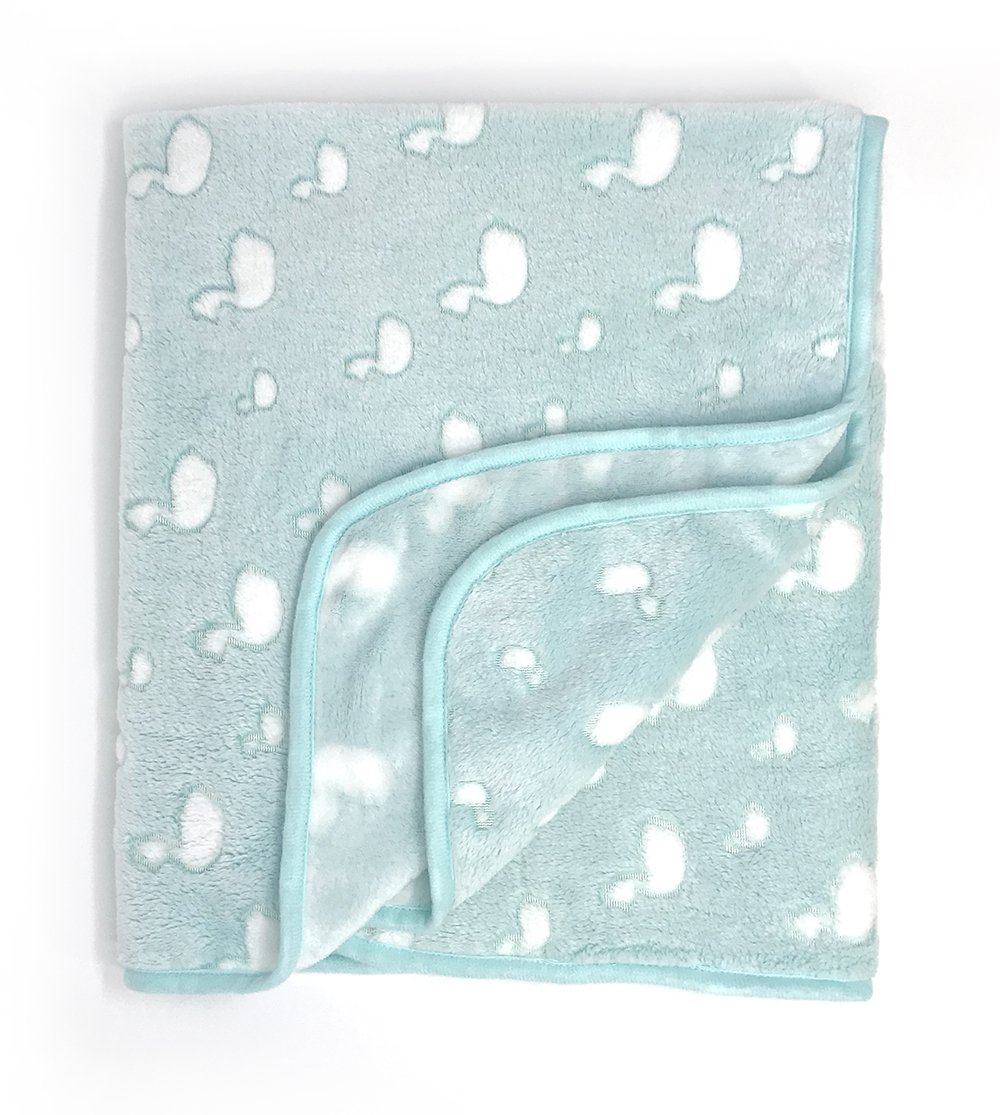 effe bebe coperta passeggino bambino in pile corallo anatra 30"x40" - Foto 9 di 16