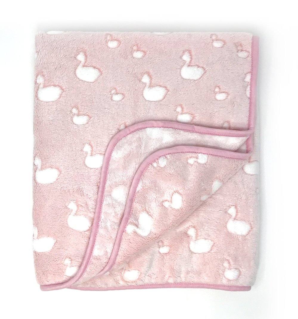 effe bebe coperta passeggino bambino in pile corallo anatra 30"x40" - Foto 13 di 16