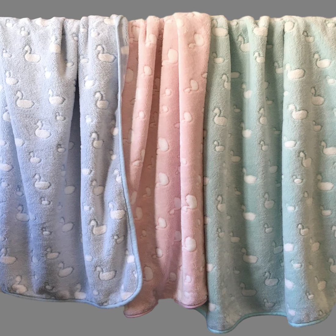 effe bebe coperta passeggino bambino in pile corallo anatra 30"x40" - Foto 16 di 16