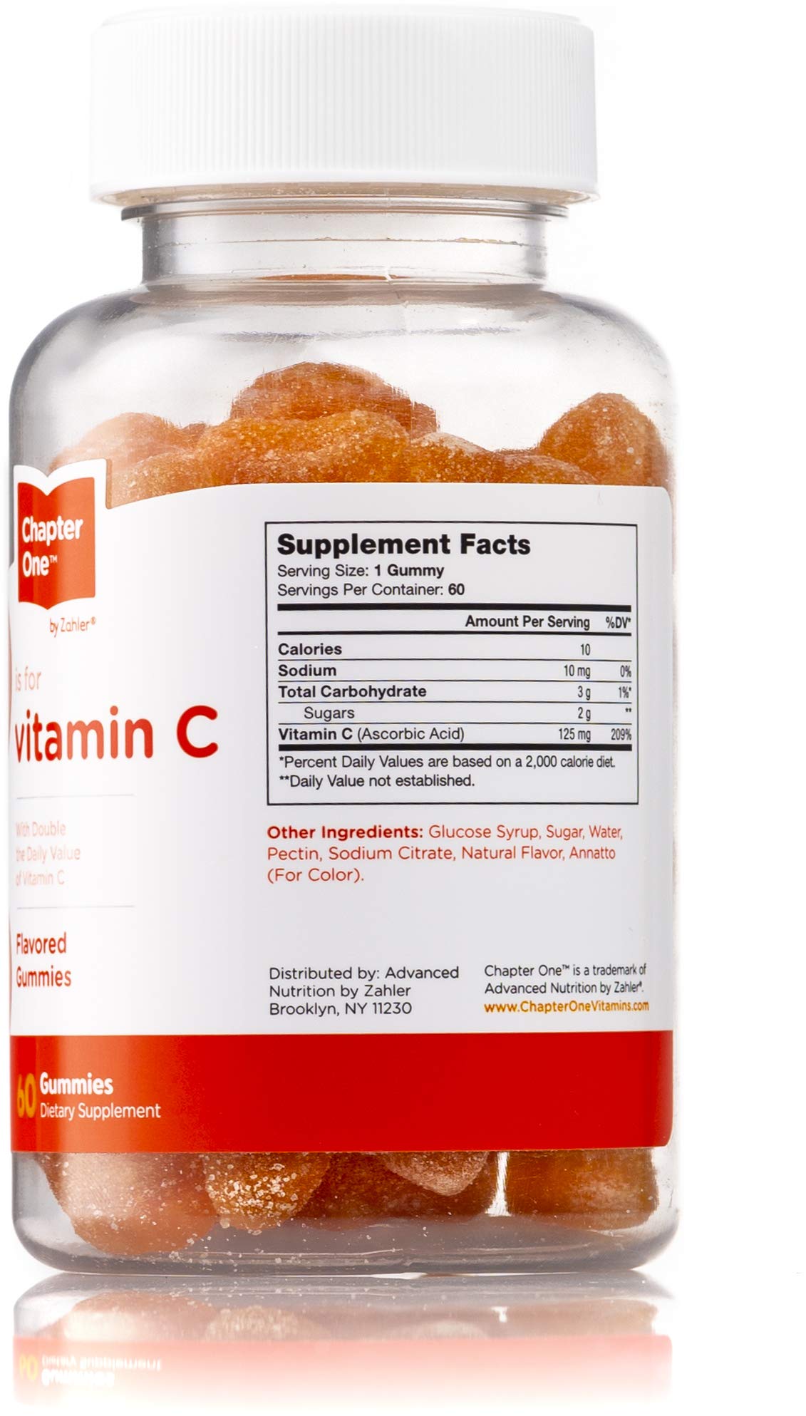 Chapter One Vitamin C Gummies, Great Tasting Chewable Vitamin C for