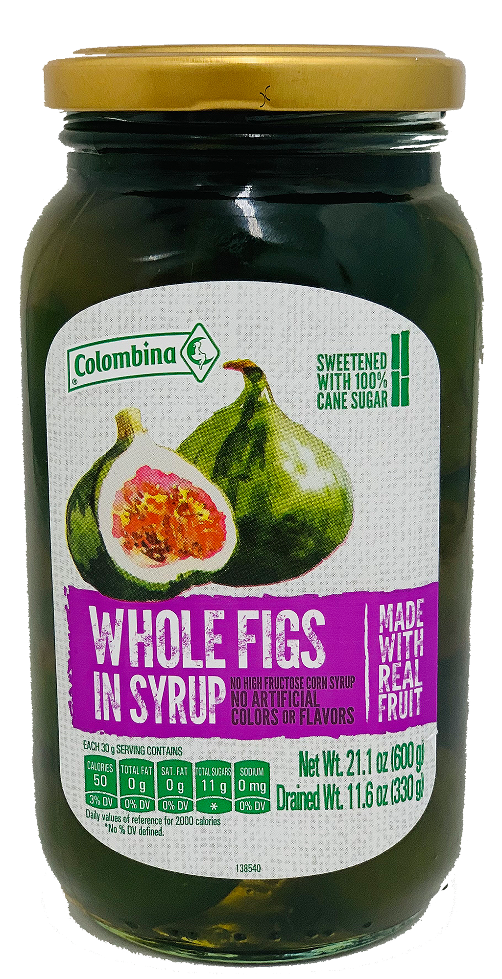 Colombina Dulce de Brevas Figs in Heavy Syrup, 21.2 Ounce
