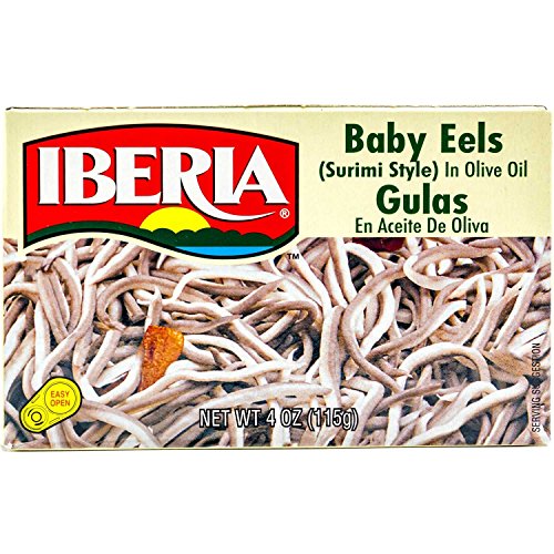 Iberia Baby Eels in Olive Oil, 4 oz Surimi Style Angulas - Picture 5 of 11