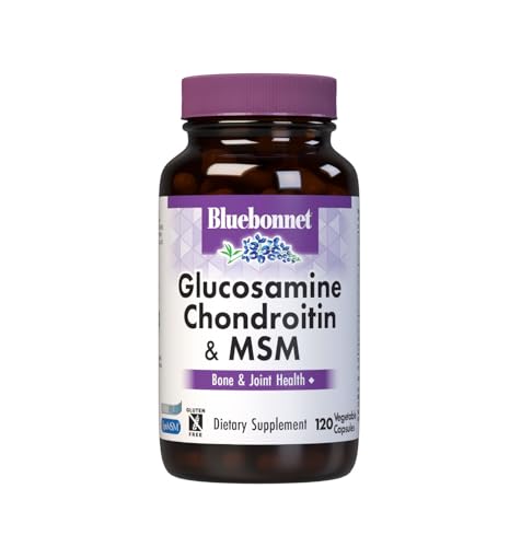 Bluebonnet Glucosamine Chondroitin & MSM, 120 Vegetable Capsules