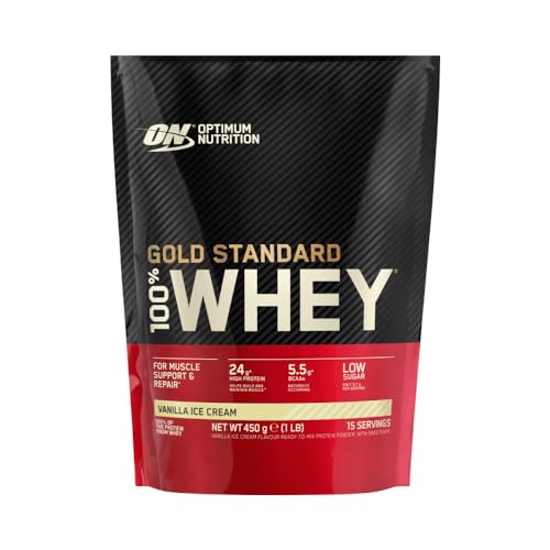 Optimum Nutrition Gold Standard 100% Whey Protein Powder, Vanilla Ice Cream
