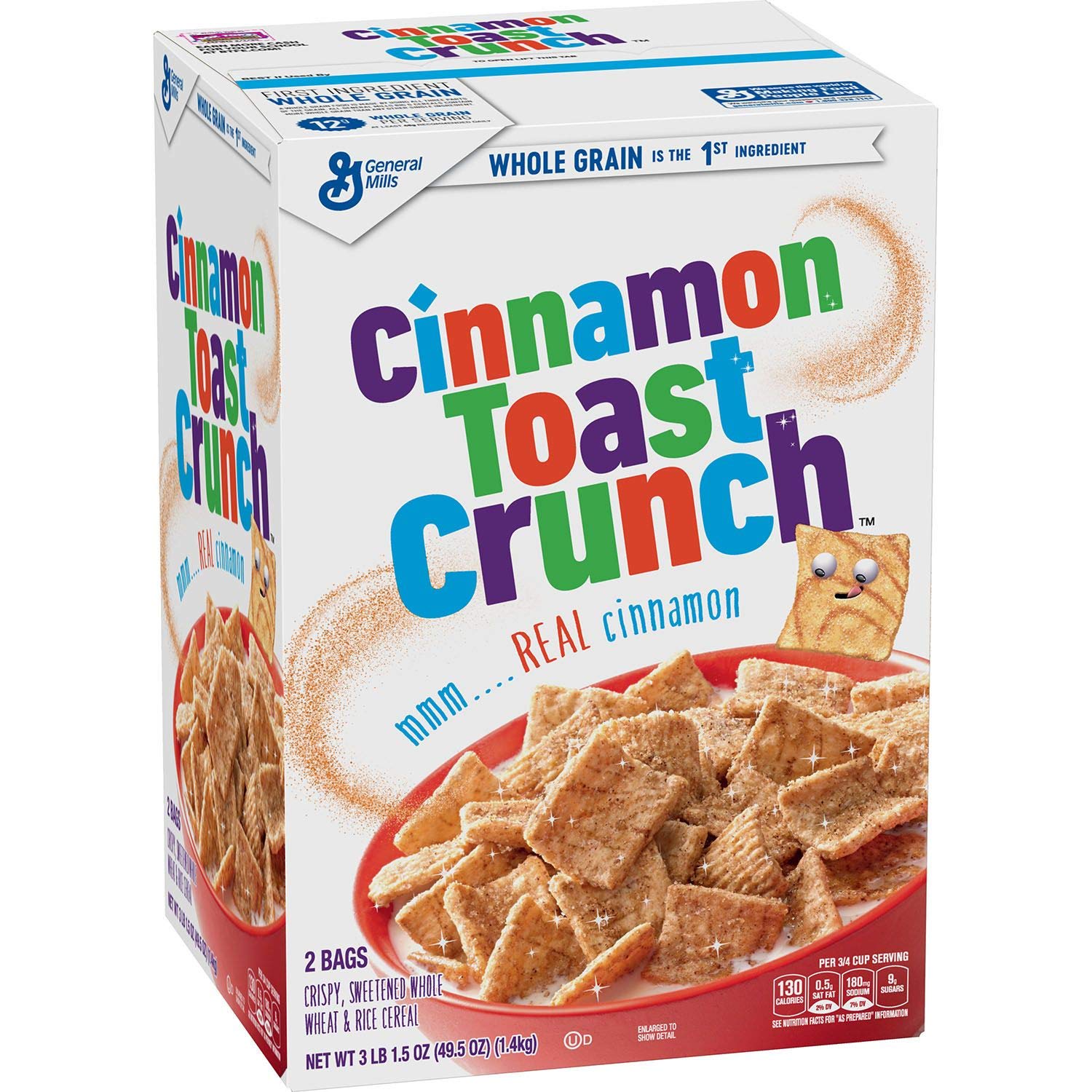 Cinnamon Toast Crunch Breakfast Cereal, 49.5 oz Box