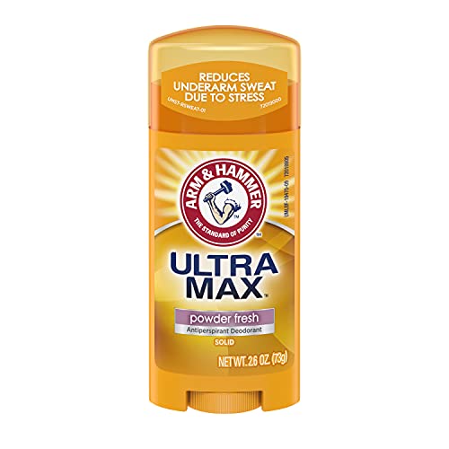 Arm & Hammer UltraMax Antiperspirant Deodorant, Powder Fresh, 2.6 oz (Pack of 12)