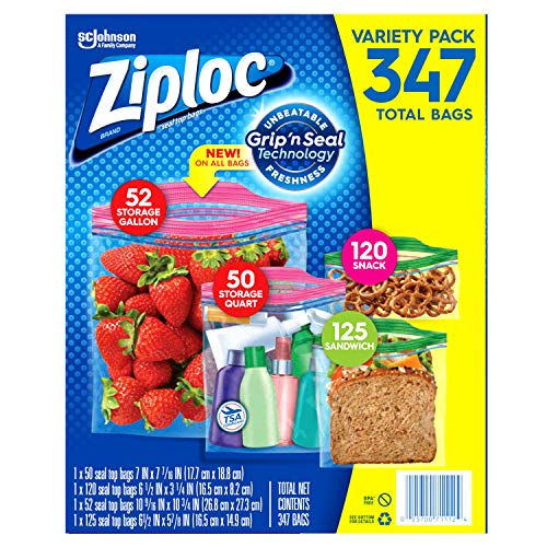 Ziploc Storage & Snack Bags Variety Pack (347 Count)