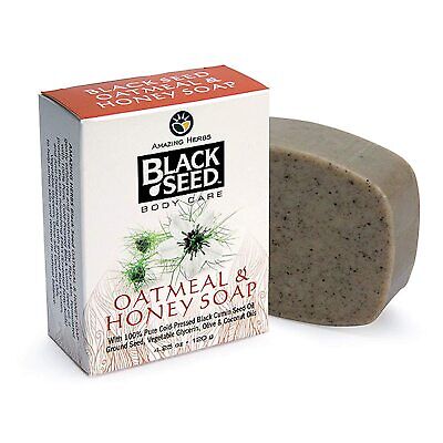 Amazing Herbs Black Seed Glycerin Soap, Oatmeal & Honey