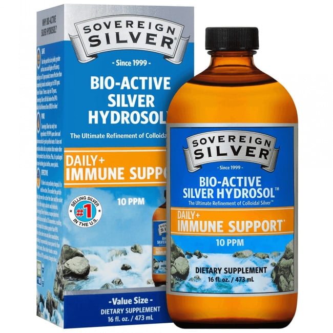 Sovereign Silver Bio-Active Silver Hydrosol, 10 ppm, 16 fl oz