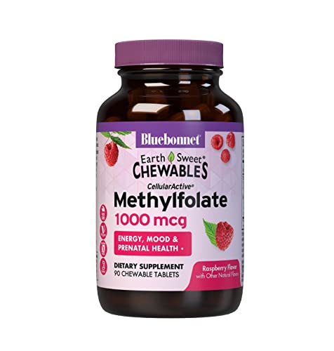 Bluebonnet EarthSweet Cellular Active Methylfolate 1000 mcg Chewable - 90 Tablets