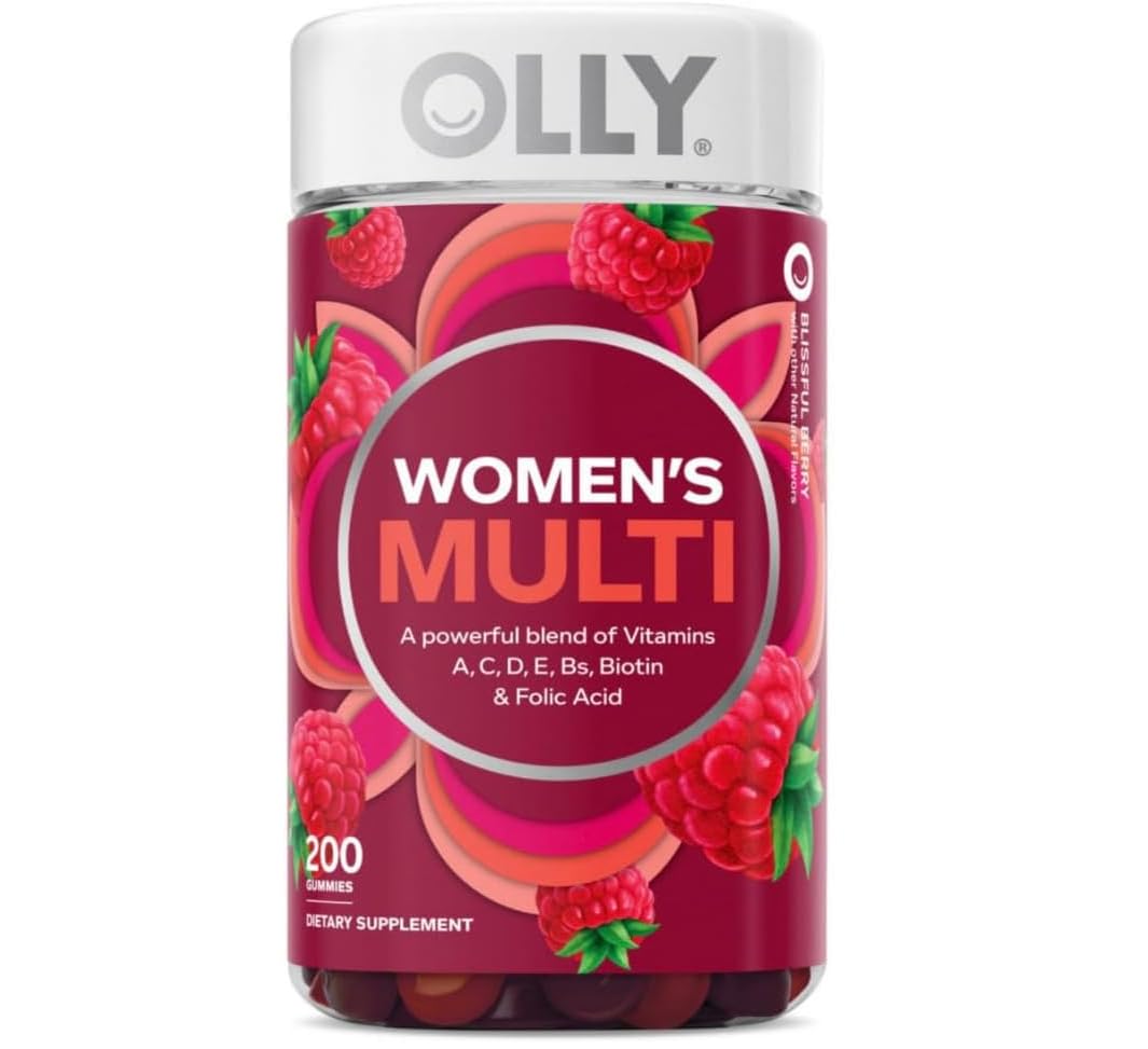 OLLY Women's Multivitamin Gummies with Biotin, Blissful Berry (200 ct.)
