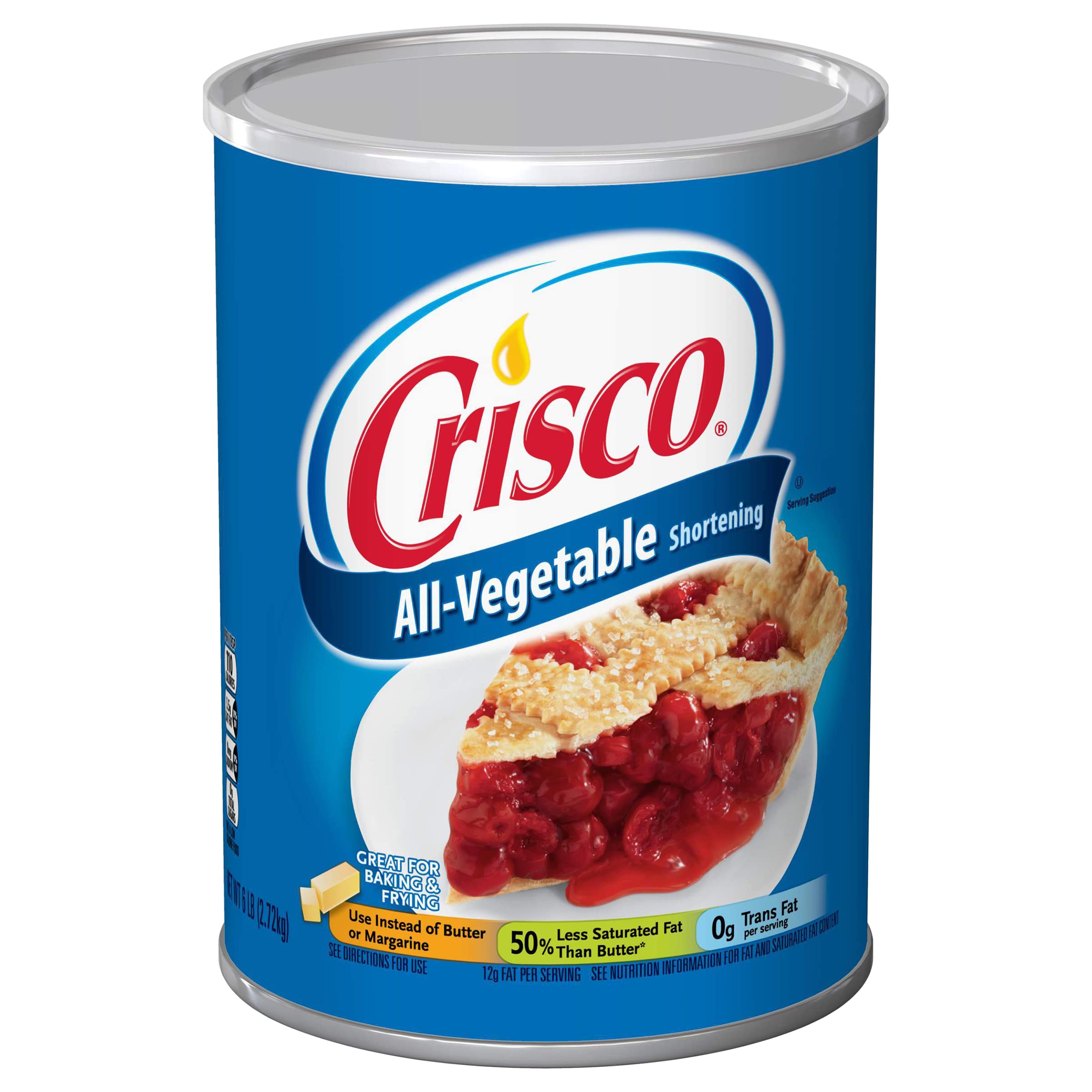 Crisco All-Vegetable Shortening, 6 lb
