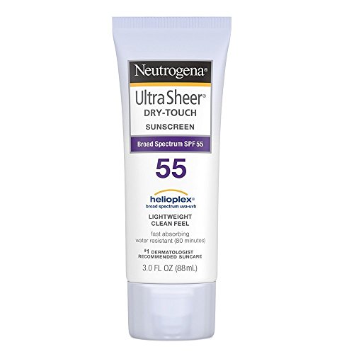 Neutrogena Ultra Sheer Dry-Touch Sunscreen SPF 55, 3 oz (Pack of 4)