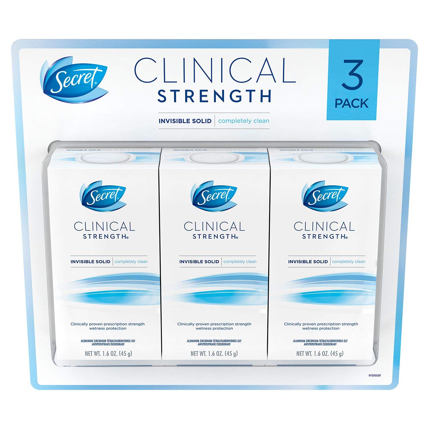 Secret Clinical Completely Clean Antiperspirant Deodorant, 1.6 oz (3-Pack)