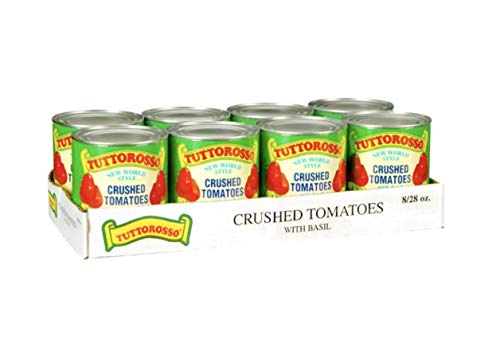 Tuttorosso Crushed Tomatoes with Basil, 28 oz (Case of 8)