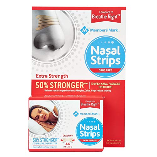Member's Mark Extra Strength Nasal Strips, Tan (44 Count)