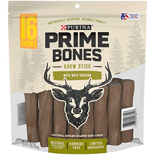 Purina Prime Bones Chew Stick with Wild Venison, 16 Chews