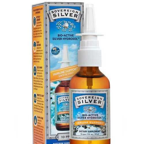 Sovereign Silver Bio-Active Silver Hydrosol Fine-Mist Spray, 59 ml