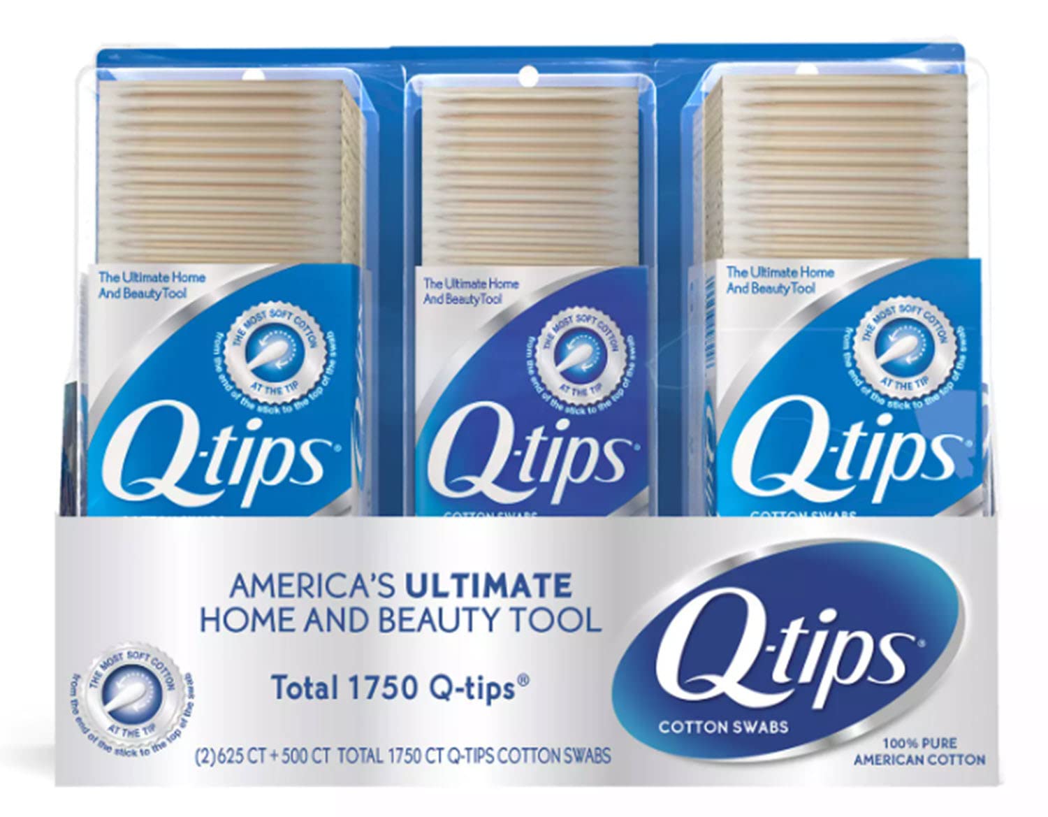 Q-tips Cotton Swabs Value Pack, 1750-Count