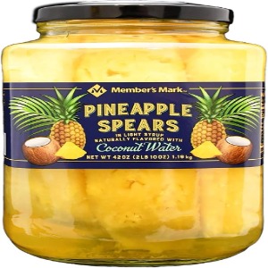 Member's Mark Pineapple Spears in Coconut Water, 42 oz