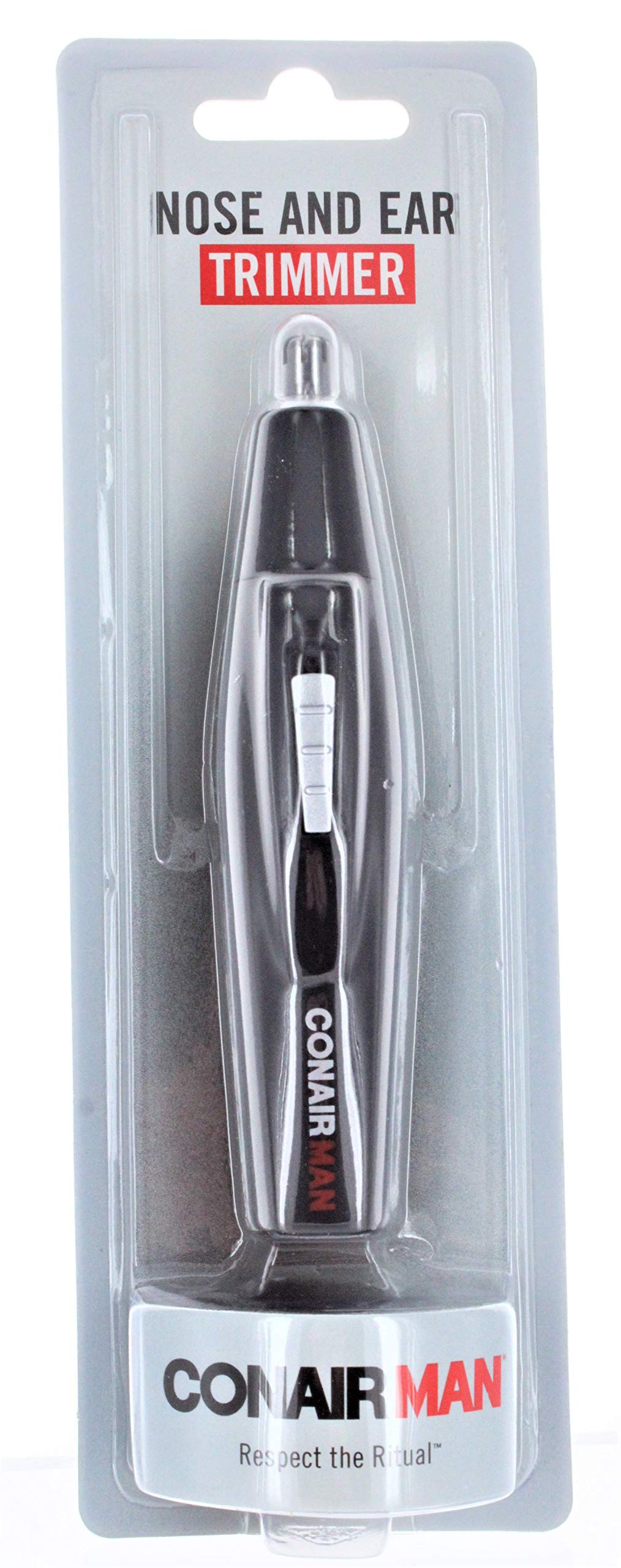 CONAIR Respect The Ritual Trimmer Nose Ear Stainless Steel Battery Powered Male