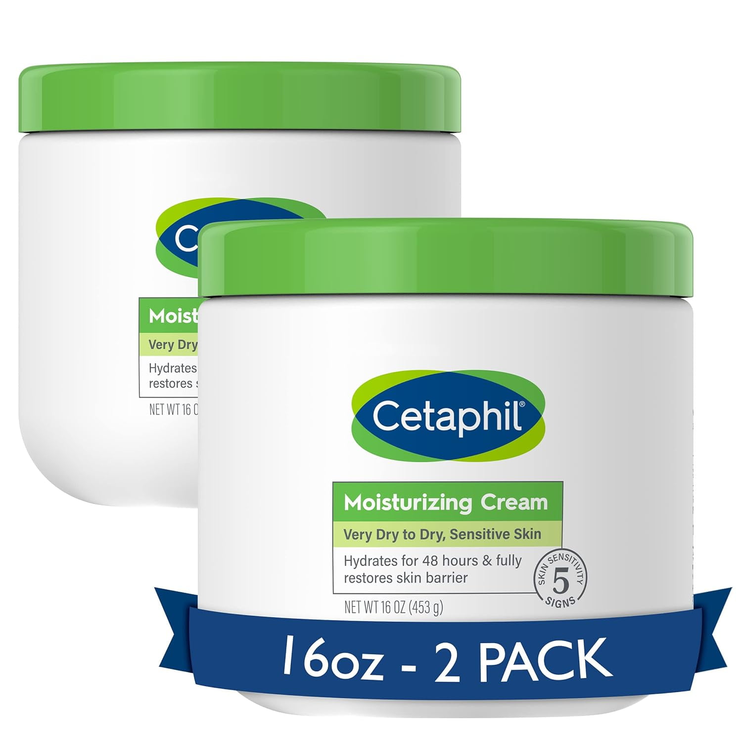 Cetaphil Hydrating Body Moisturizer Cream, Fragrance-Free, 32 oz (Pack of 2)