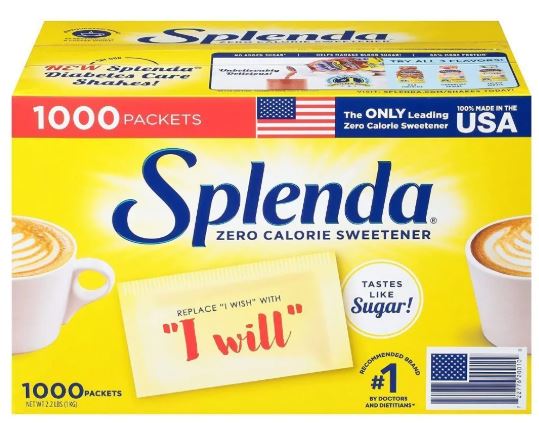 Splenda Zero Calorie Sweetener Packets