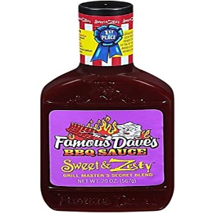 Famous Dave's Sweet & Zesty BBQ Sauce, 20 oz (Pack of 2)