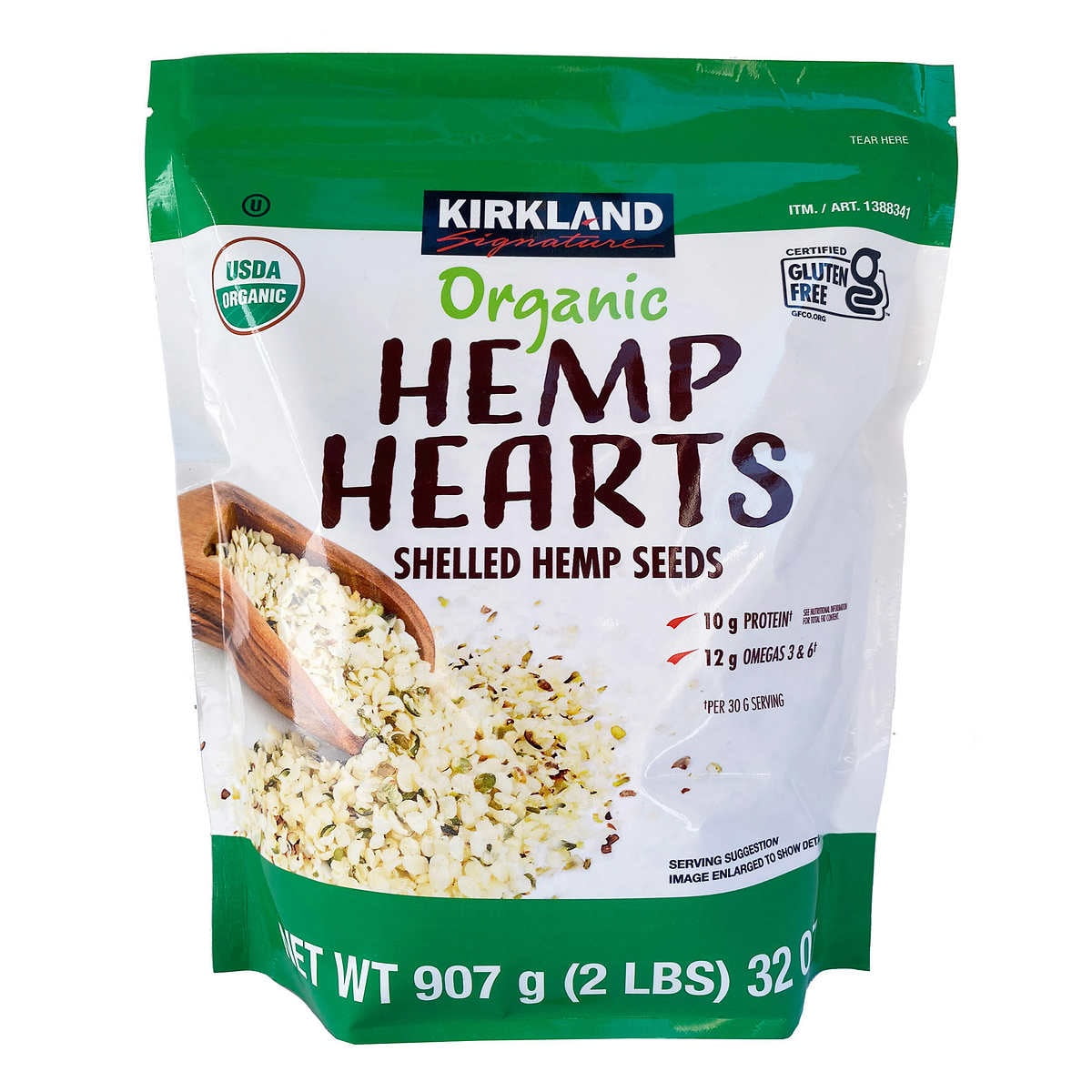 Kirkland Signature Organic Hemp Hearts, 32 oz