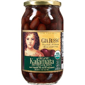 Gia Russa Kalamata Pitted Olives, 33.68 oz Glass Jar (2-Pack)
