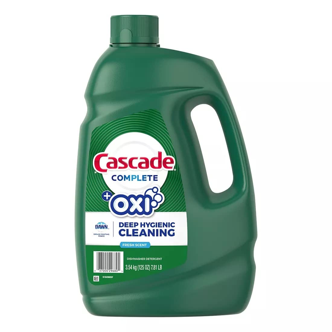 Cascade Complete Gel + Oxi Dishwasher Detergent, 125 fl oz
