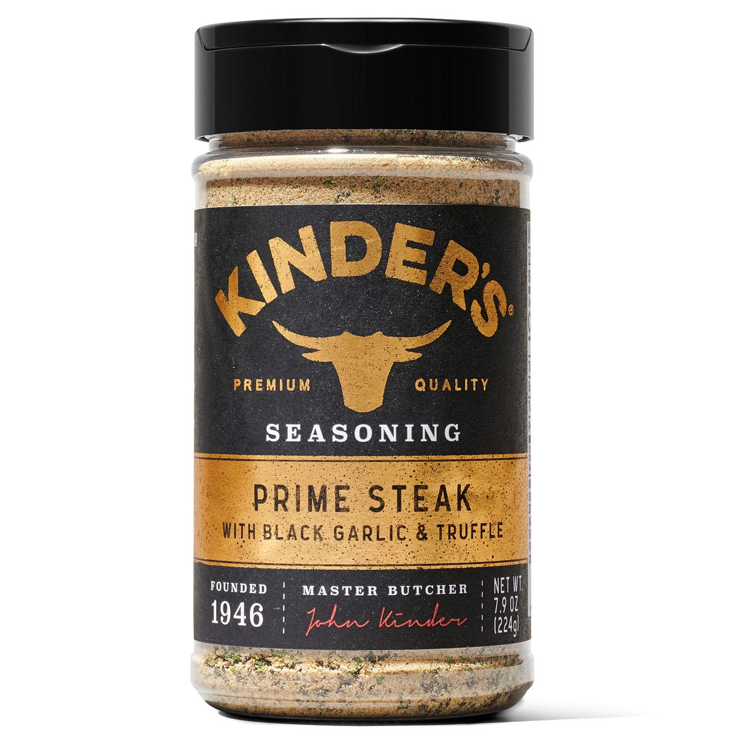 Kinder's Prime Steak Seasoning with Black Garlic & Truffle (7.9 oz)